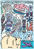 Arctic Coloring Page Digital Download