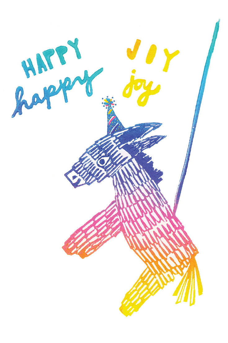 Happy Happy Joy Joy Greeting Card 6-Pack Inspired By Music