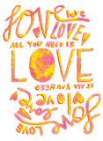 All You Need Is Love Love Is All You Need Greeting Card 6-Pack Inspired By Music