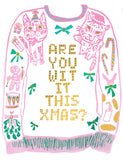 Are You Wit It This Xmas? Greeting Card 6-Pack Inspired By Music
