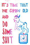 Grow Old And Do Some Shit Greeting Card 6-Pack Inspired By Music
