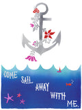 Come Sail Away With Me Greeting Card 6-Pack Inspired By Music