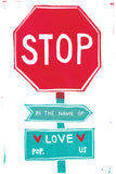 Stop In The Name Of Love Greeting Card 6-Pack Inspired By Music