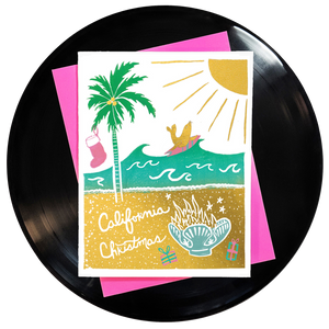 California Christmas Greeting Card 6-Pack Inspired By Music