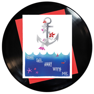 Come Sail Away With Me Greeting Card 6-Pack Inspired By Music