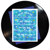 Sea of Love Greeting Card 6-Pack Inspired By Music