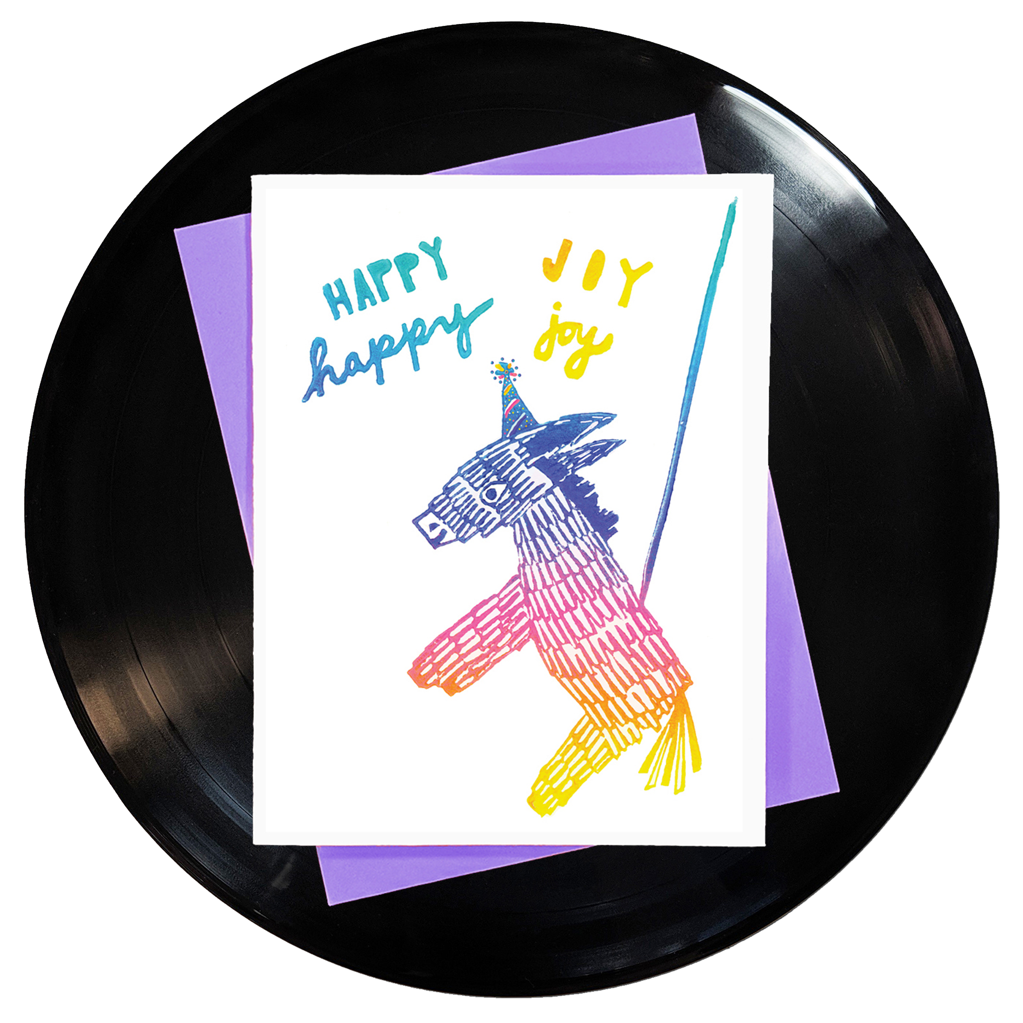 Happy Happy Joy Joy Greeting Card 6-Pack Inspired By Music