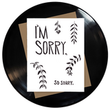 I'm Sorry So Sorry Greeting Card 6-Pack Inspired By Music