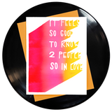 It Feels So Good To Know Two People So In Love Greeting Card 6-Pack Inspired By Music