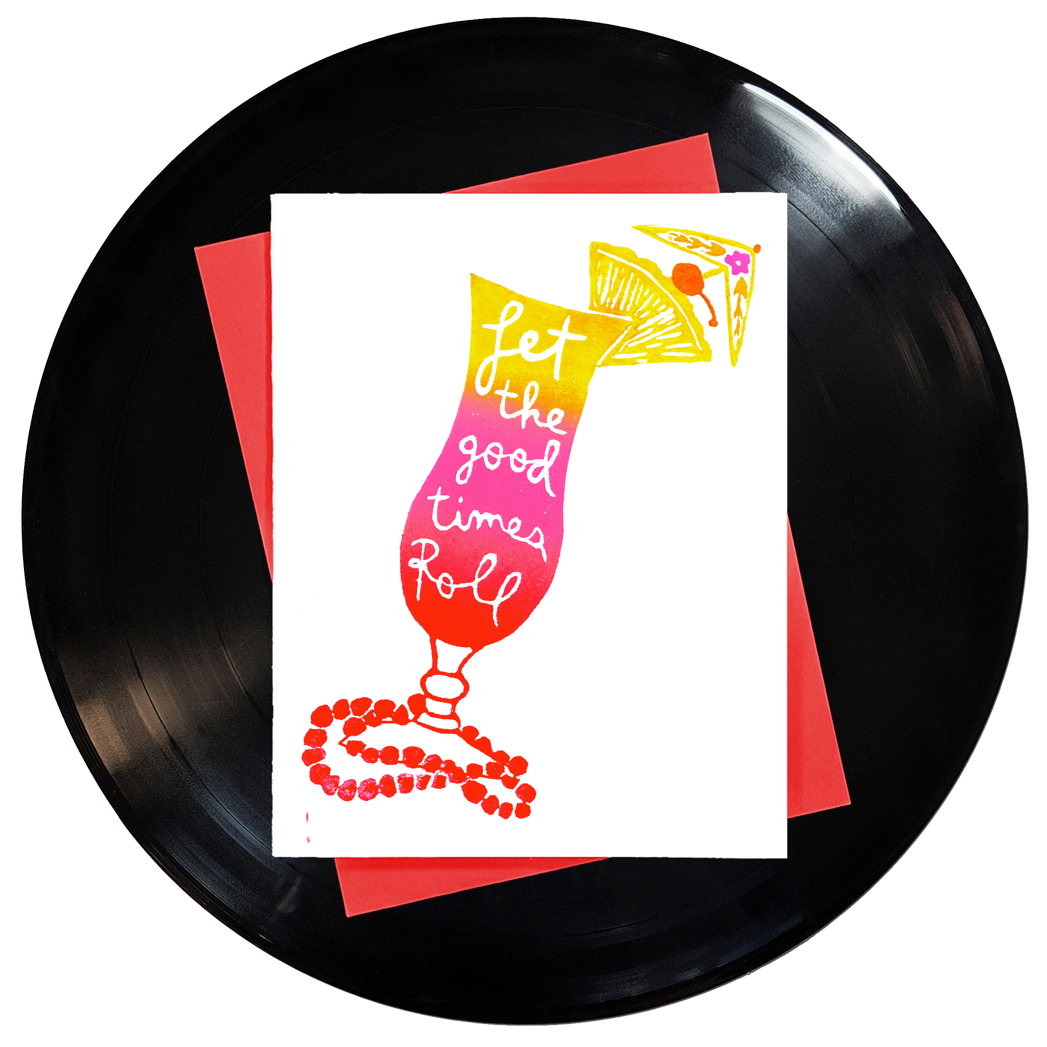 Let the Good Times Roll Greeting Card 6-Pack Inspired By Music