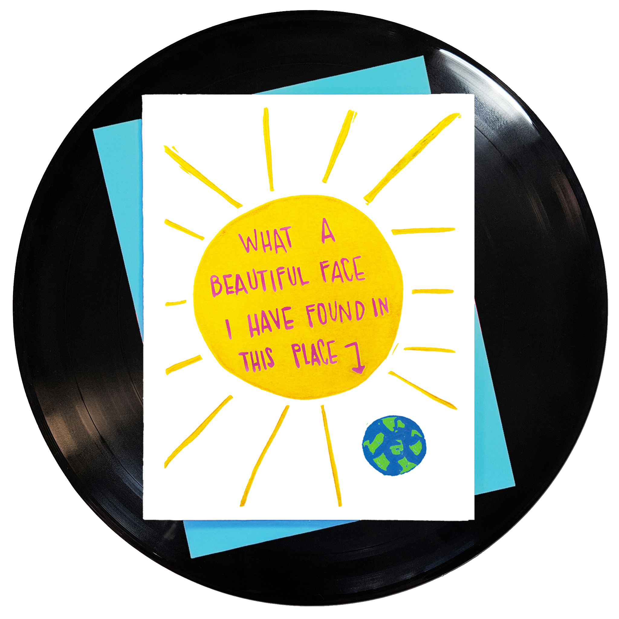 What A Beautiful Face Greeting Card 6-Pack Inspired By Music