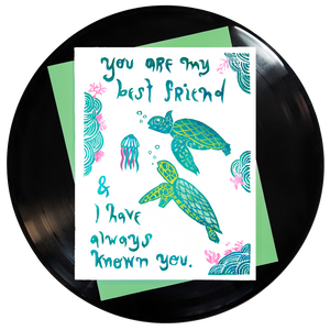 You Are My Best Friend Greeting Card 6-Pack Inspired By Music