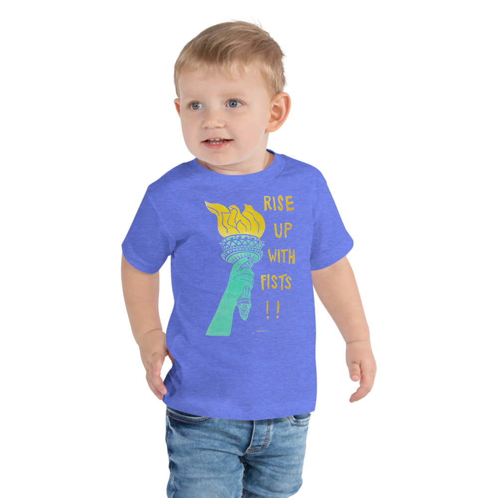 Rise Up With Fists!! Toddler Short Sleeve Tee