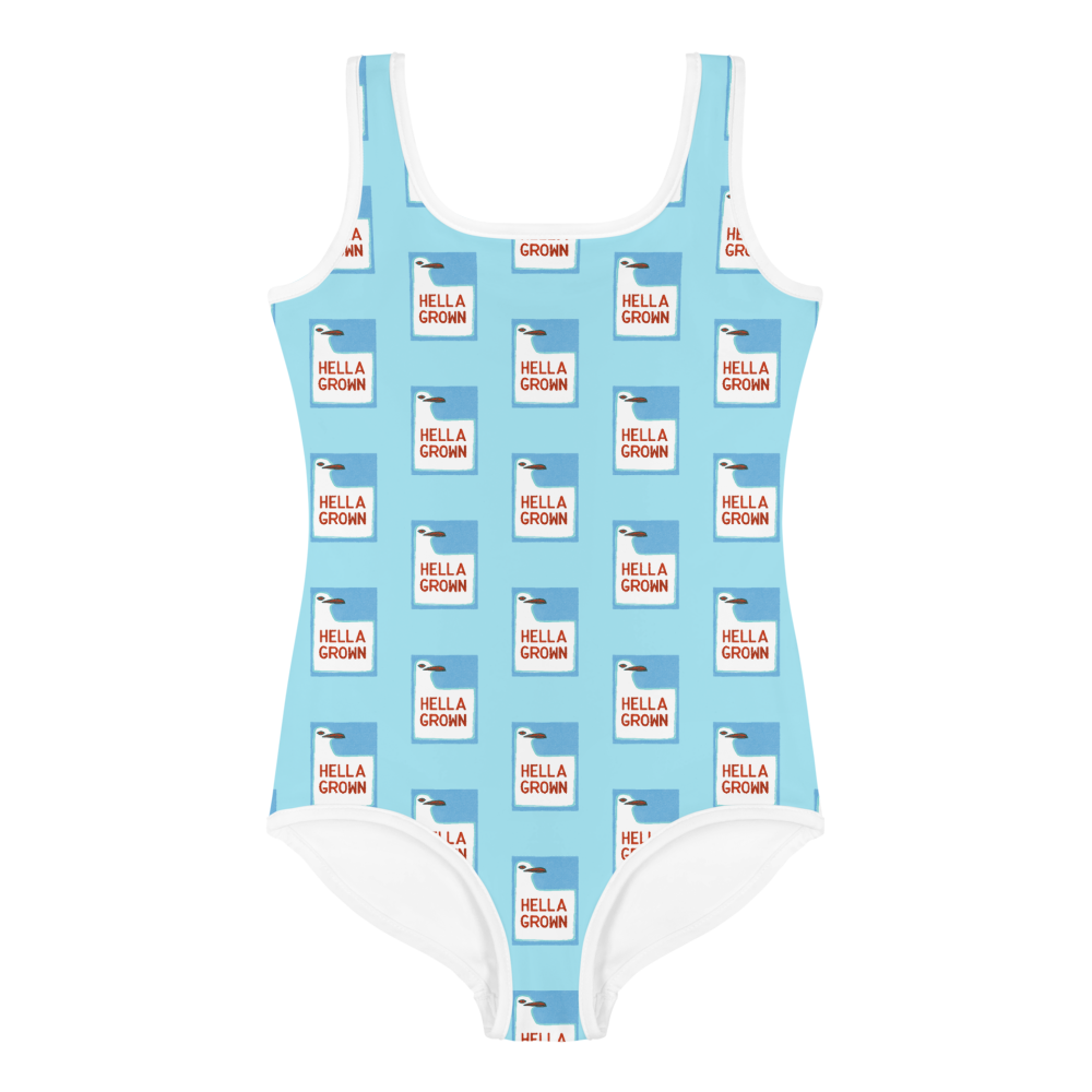 Hella Grown Highway Signs Kids Swimsuit – Foreignspell