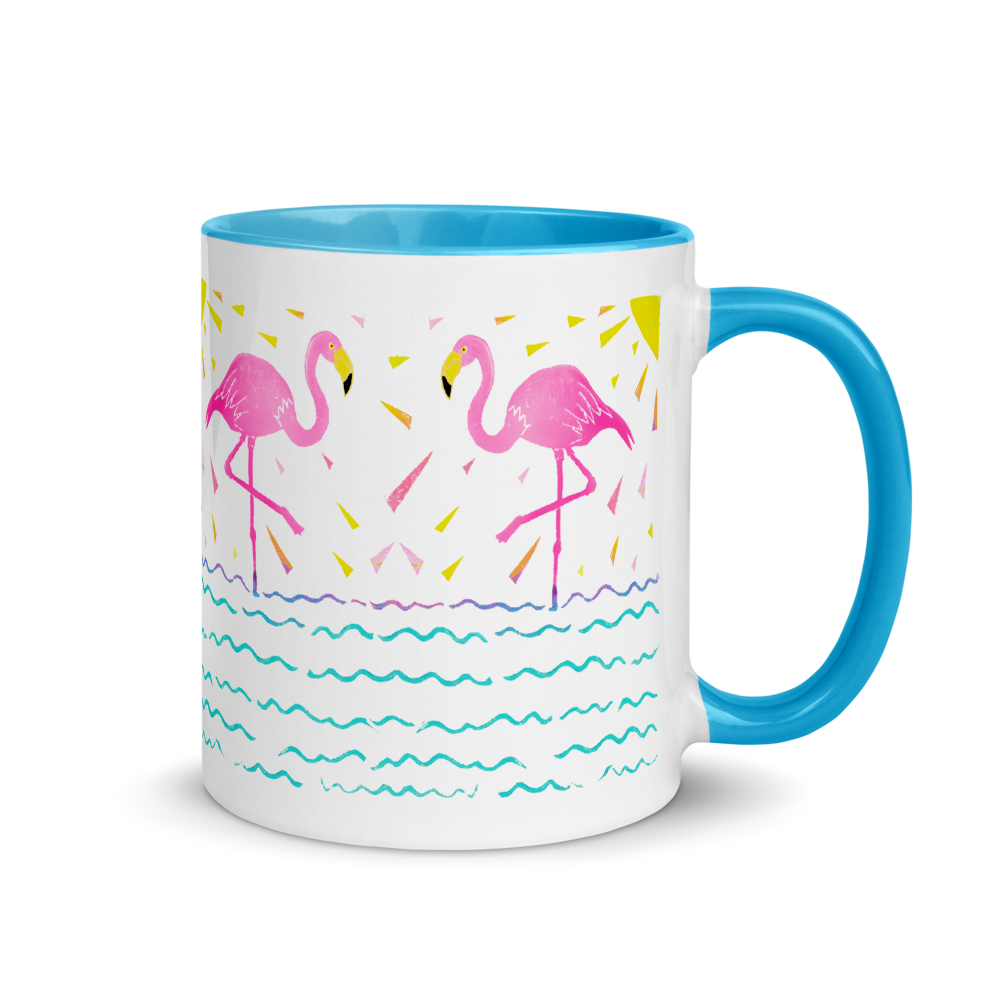 Flamingos Coffee Mug  Dessi Designs. Dessi Designs