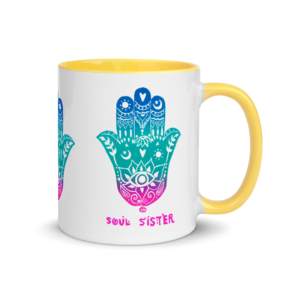 Hey Sister Go Sister Soul Sister Mug with Color Inside
