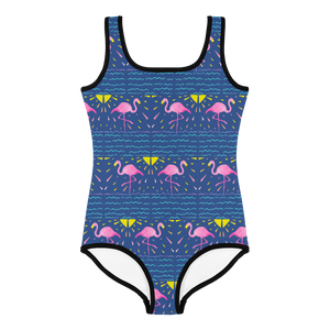 Moonlight Flamingo Rays Kids Swimsuit