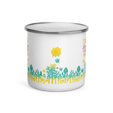 There'll Be Love Love Love Wherever You Go Enamel Camping Mug