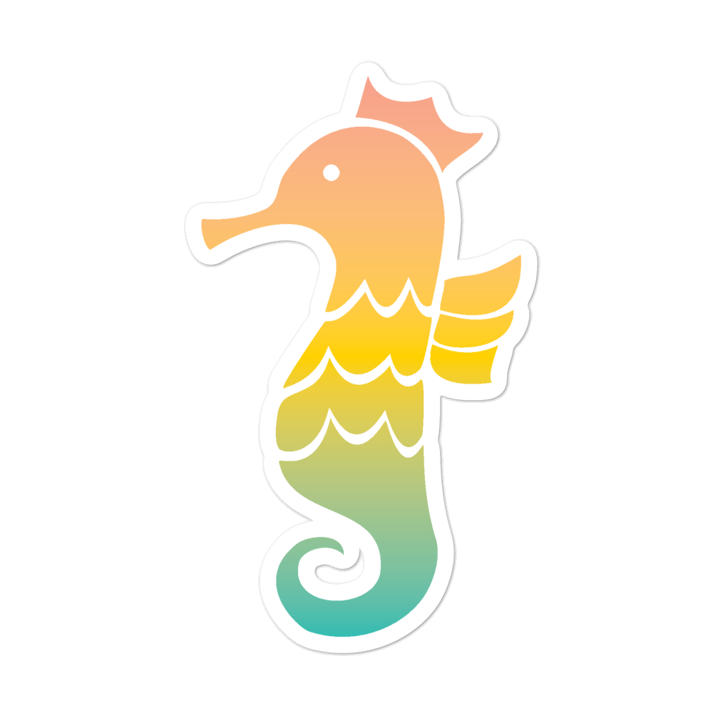 Royal Seahorse Bubble-free Stickers