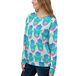 Hamsa Pattern Sweatshirt
