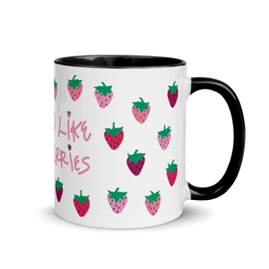 I Spread Like Strawberries Mug with Color Inside