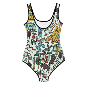 Whimsical Wilderness Youth Swimsuit