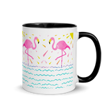 Flamingo Rays Mug with Color Inside