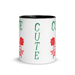 I Think You're Cute Mug with Color Inside