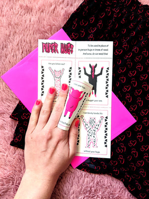 Letterpress Printed Paper Hugs for Valentine's Day!