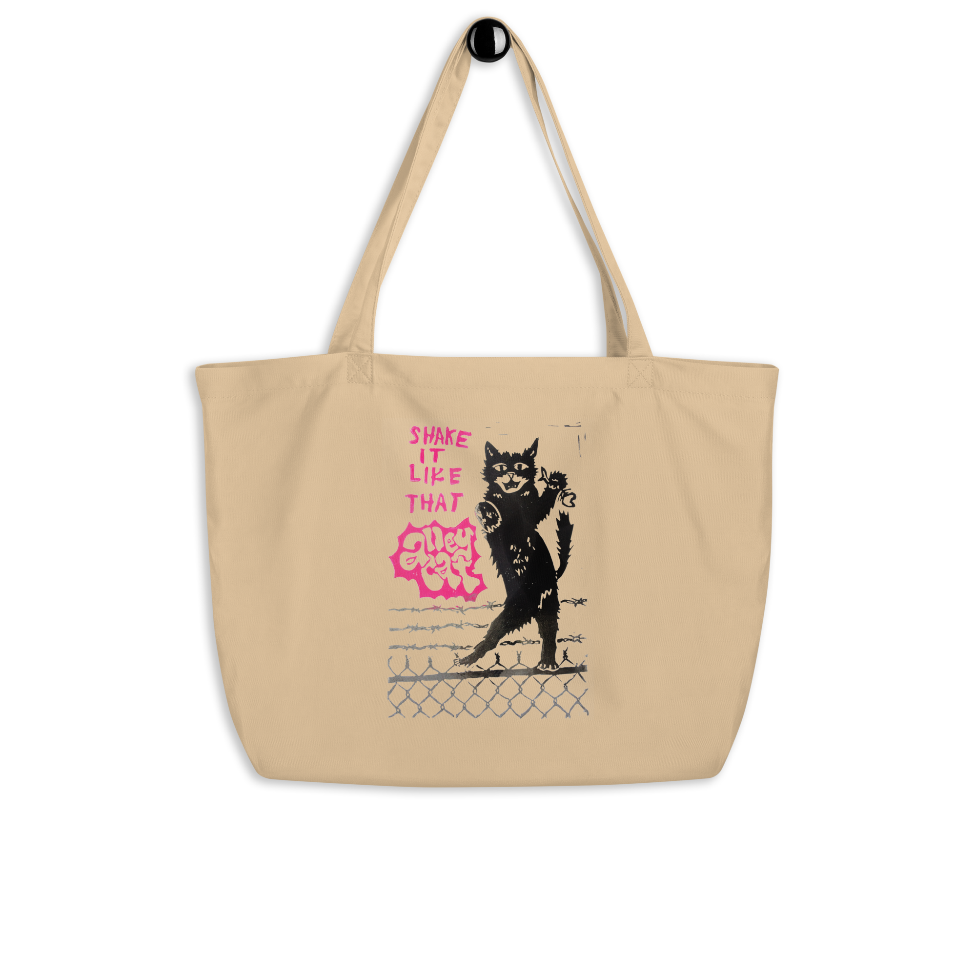 Shake It Like That Alley Cat Large Tote Bag