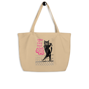 Shake It Like That Alley Cat Large Tote Bag