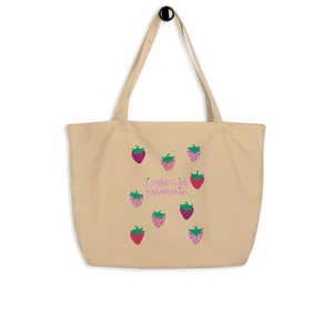 I Spread Like Strawberries Large Tote Bag