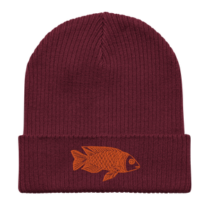 Goofy Goldfish Organic Ribbed Beanie