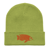 Goofy Goldfish Organic Ribbed Beanie