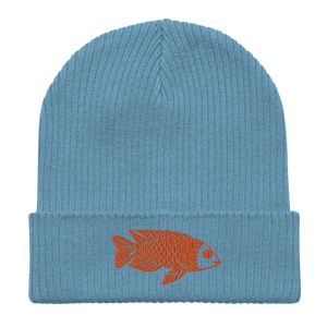 Goofy Goldfish Organic Ribbed Beanie