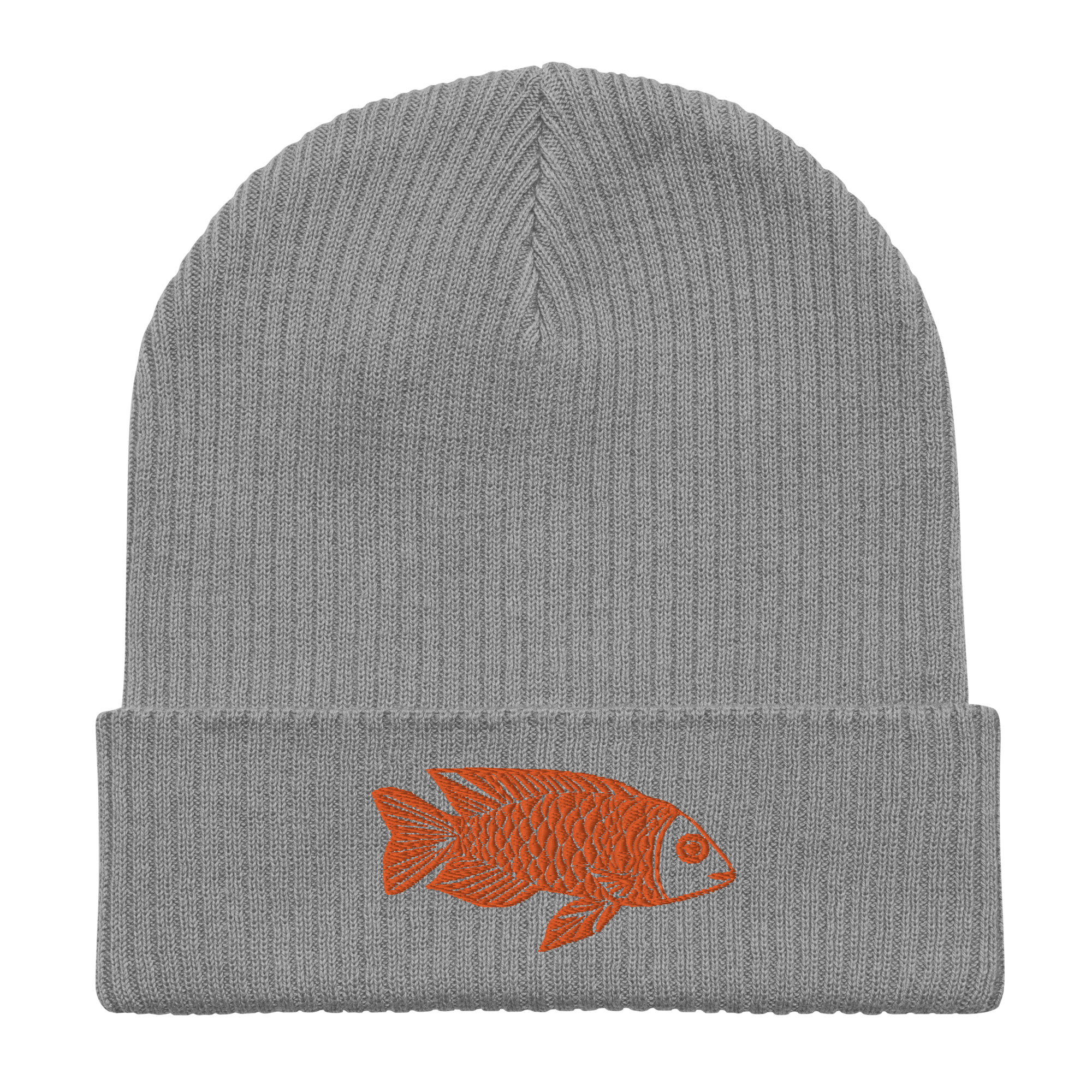 Goofy Goldfish Organic Ribbed Beanie