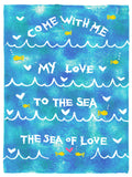 Sea of Love Greeting Card 6-Pack Inspired By Music