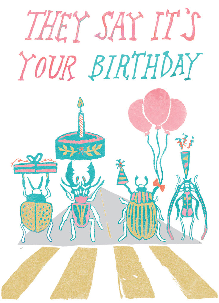 They Say It's Your Birthday Greeting Card 6-Pack Inspired By Music