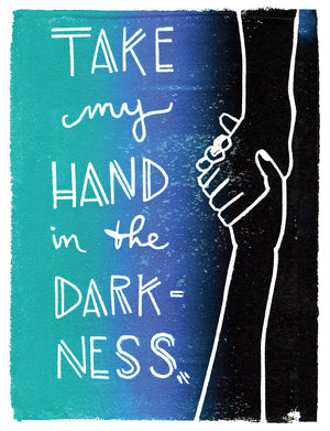 Take My Hand In The Darkness Greeting Card 6-Pack Inspired By Music