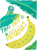 This Shit Is Bananas Greeting Card 6-Pack Inspired By Music
