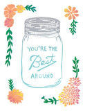 You're The Best Around Greeting Card 6-Pack Inspired By Music