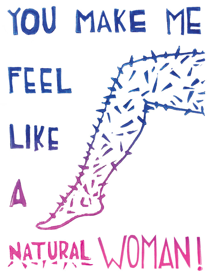 You Make Me Feel Like A Natural Woman Greeting Card 6-Pack Inspired By Music