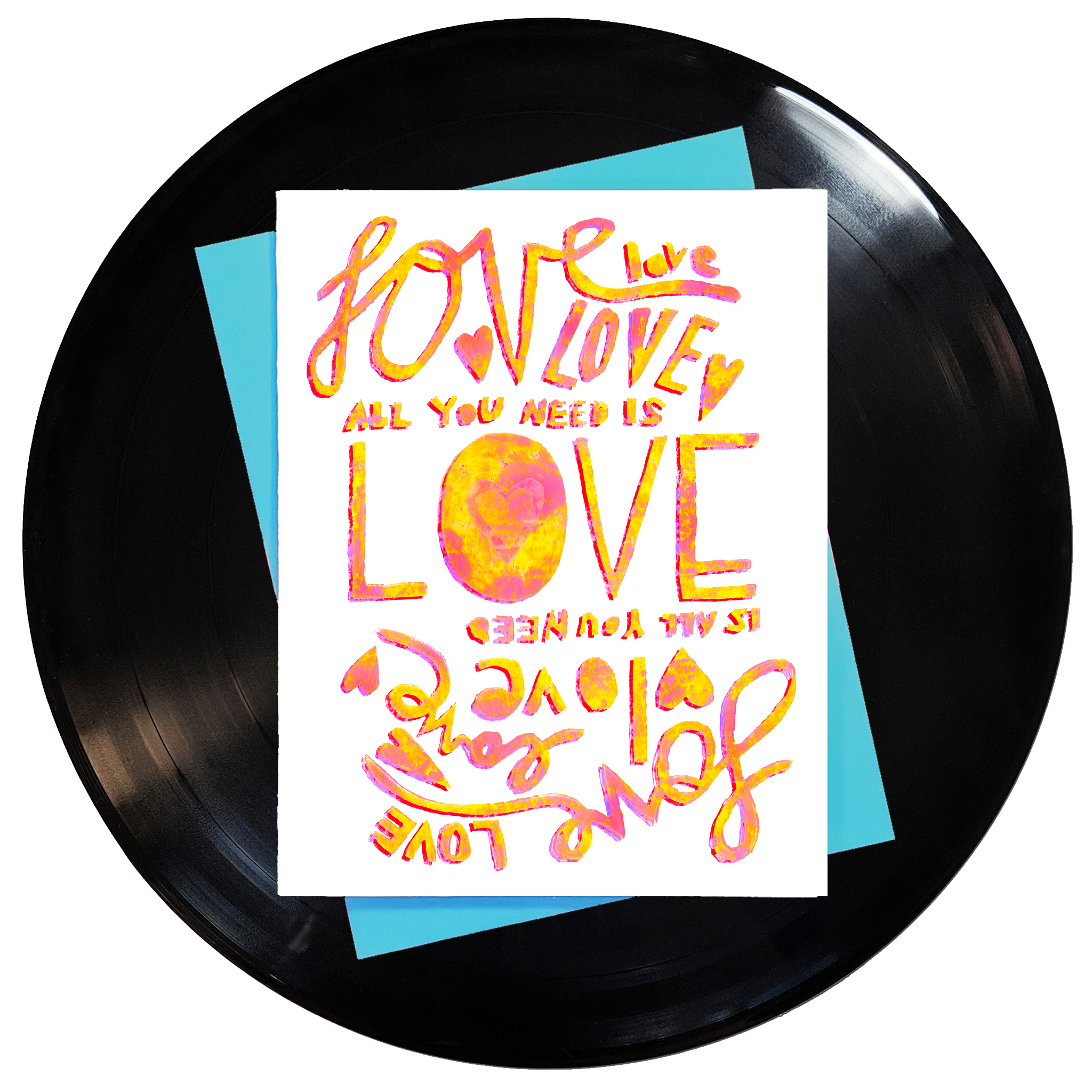 All You Need Is Love Love Is All You Need Greeting Card 6-Pack