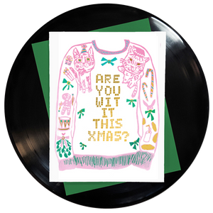 Are You Wit It This Xmas? Greeting Card 6-Pack Inspired By Music