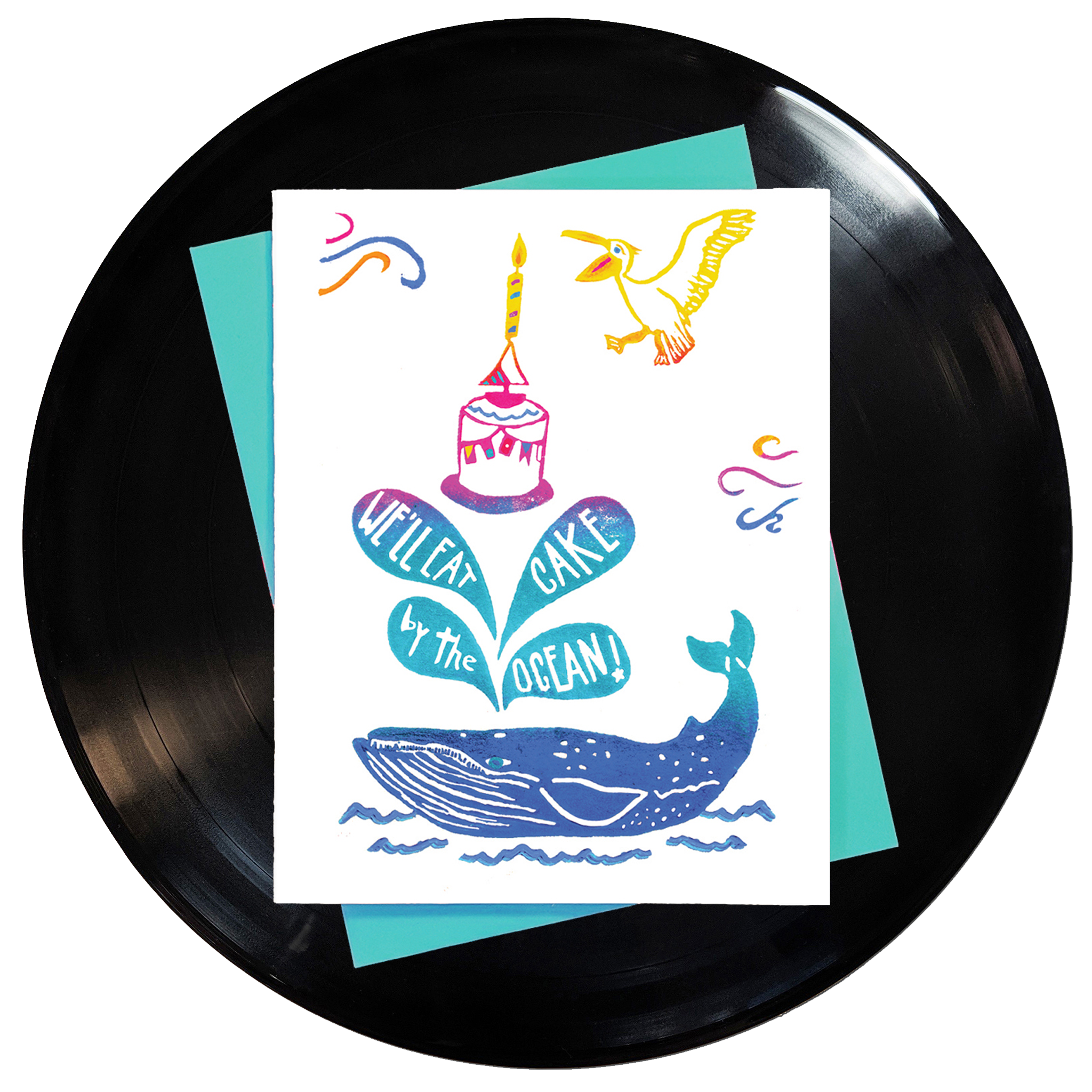 We'll Eat Cake By the Ocean Greeting Card 6-Pack Inspired By Music