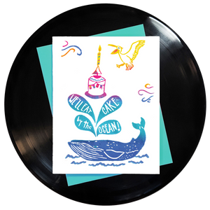 We'll Eat Cake By the Ocean Greeting Card 6-Pack Inspired By Music