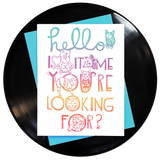 Hello Is It Me You're Looking For? Greeting Card 6-Pack Inspired By Music