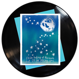 I'll Be Looking At The Moon But I'll Be Seeing You Greeting Card 6-Pack Inspired By Music