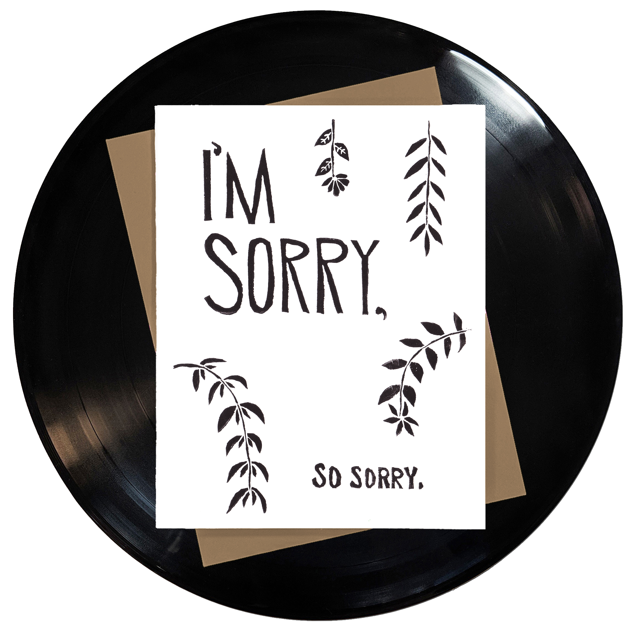 I'm Sorry So Sorry Greeting Card 6-Pack Inspired By Music