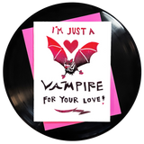 I'm Just A Vampire For Your Love Greeting Card 6-Pack Inspired By Music